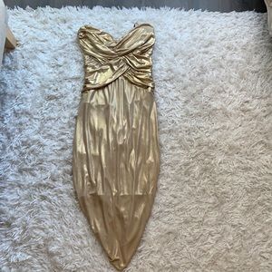 Bebe Gold Dress
